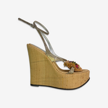 Carica l'immagine nel visualizzatore di Gallery, Dolce & Gabbana "Sicily - Raffia & Fruits" Wedges S/S 2013