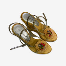 Carica l'immagine nel visualizzatore di Gallery, Dolce & Gabbana "Sicily - Raffia & Fruits" Wedges S/S 2013