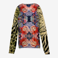 Carica l'immagine nel visualizzatore di Gallery, Kenzo Jeans "Flowers Animalier" Print Mesh Top