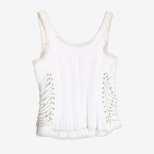 Carica l'immagine nel visualizzatore di Gallery, D&G White Bondage Strap Corset