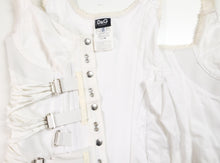 Carica l'immagine nel visualizzatore di Gallery, D&G White Bondage Strap Corset