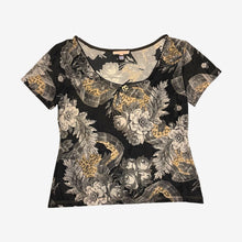 Carica l'immagine nel visualizzatore di Gallery, Roberto Cavalli "Flowers Animalier" Top