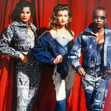 Carica l&#39;immagine nel visualizzatore di Gallery, Vivienne Westwood Lace Print Jeans &quot;Always On Camera&quot; F/W 1992
