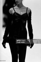 Carica l&#39;immagine nel visualizzatore di Gallery, Dolce &amp; Gabbana &quot;Black Corset&quot; Dress F/W 1991
