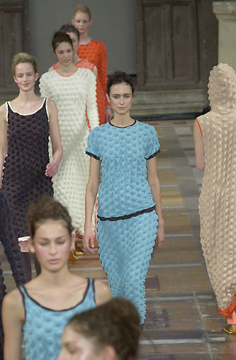 トップス ISSEY MIYAKE AW2000 EGG CARTON L/S TOP A/W 2000 Issey Miyake Egg Carton Shirt