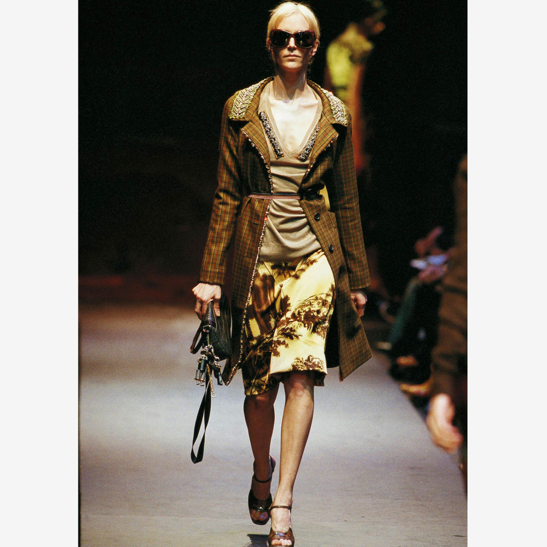 トップス PRADA F/W2004 Roman Ruins Landscape Top Оригінальна