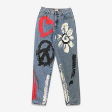 Carica l&#39;immagine nel visualizzatore di Gallery, Moschino Jeans &quot;Hand Painted&quot; Jeans S/S 1993

