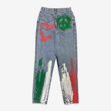 Carica l&#39;immagine nel visualizzatore di Gallery, Moschino Jeans &quot;Hand Painted&quot; Jeans S/S 1993
