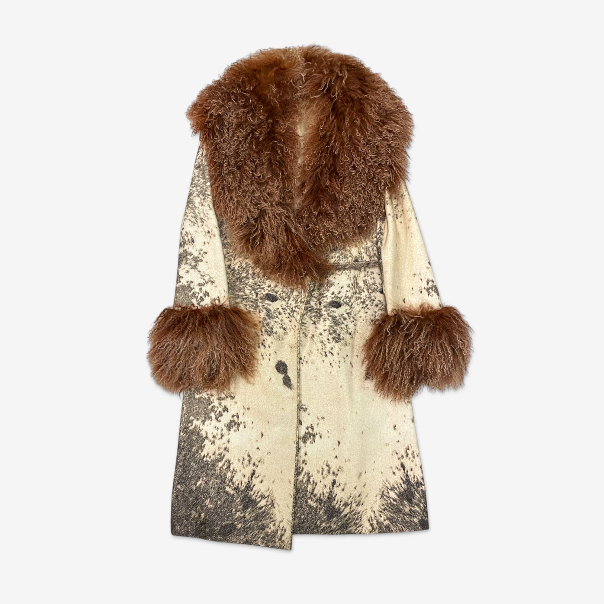 Roberto Cavalli Wool and shearling coat F/W 1999 – SANGUEBLU VENEZIA