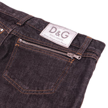Carica l&#39;immagine nel visualizzatore di Gallery, D&amp;G Vintage Dark Denim Zipper Jeans

