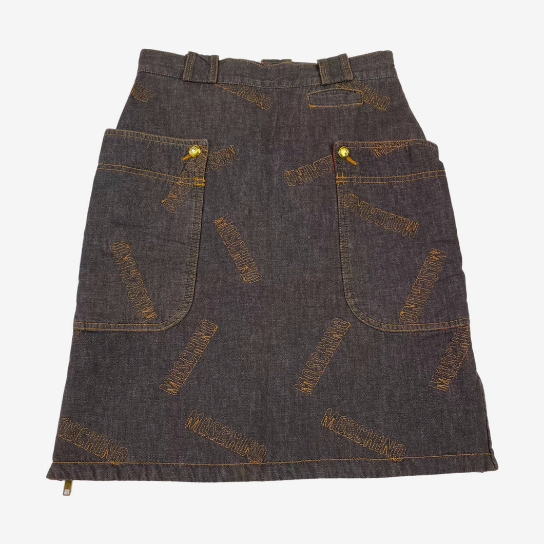 Rare Moschino Milano Denim Skirt
