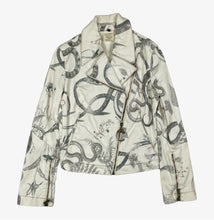 Carica l&#39;immagine nel visualizzatore di Gallery, Just Cavalli &quot;Snakes&quot; Printed Jeans Jacket

