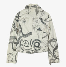 Carica l&#39;immagine nel visualizzatore di Gallery, Just Cavalli &quot;Snakes&quot; Printed Jeans Jacket
