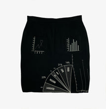 Carica l&#39;immagine nel visualizzatore di Gallery, Moschino Vintage Love Charts + Graphs Skirt

