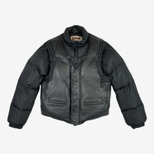 Carica l&#39;immagine nel visualizzatore di Gallery, Supreme/Schott Down Leather Vest Puffy Jacket
