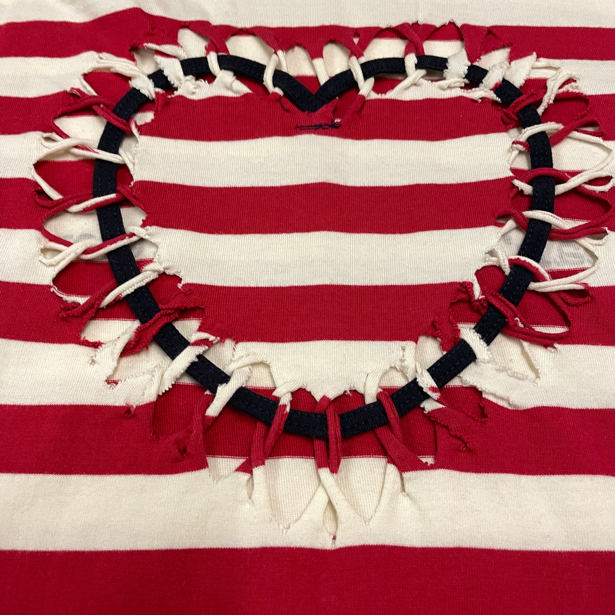 Jean Paul Gaultier Heart Striped Shirt – SANGUEBLU VENEZIA Jean Paul Gaultier Heart Striped Shirt – SANGUEBLU VENEZIA