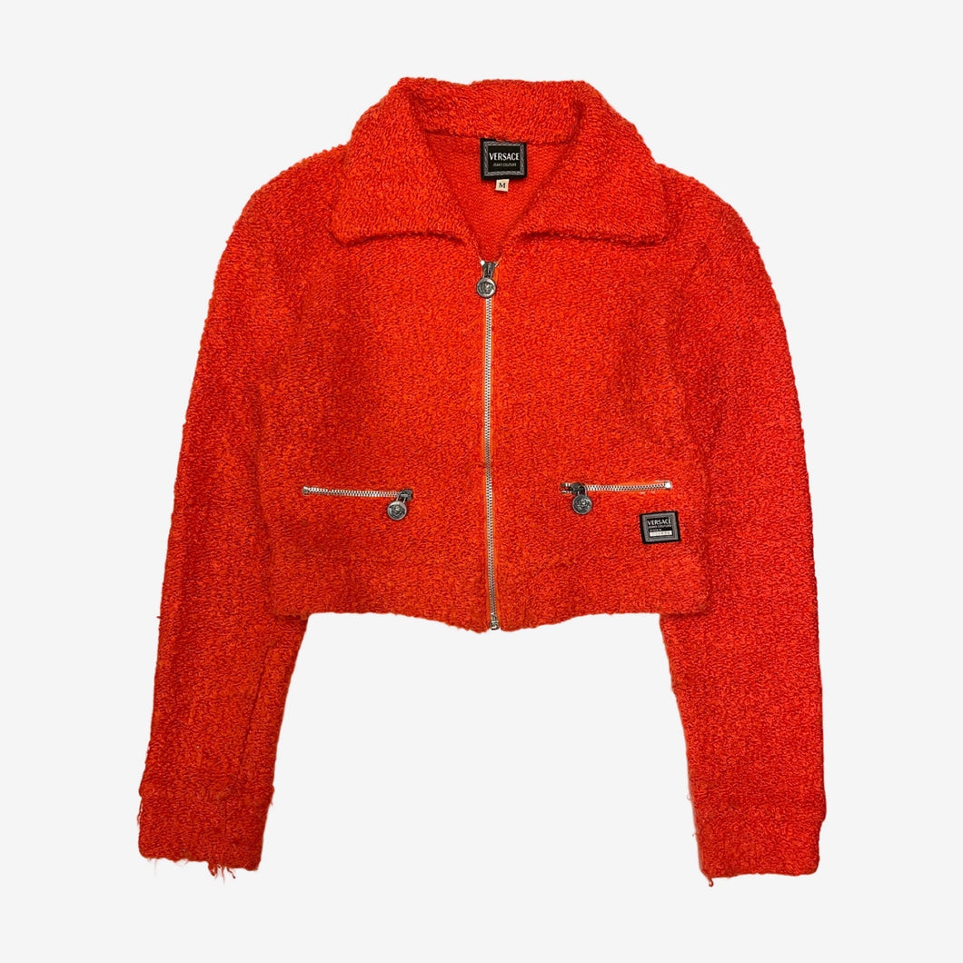 Versace Jeans Couture Orange Cropped Jacket
