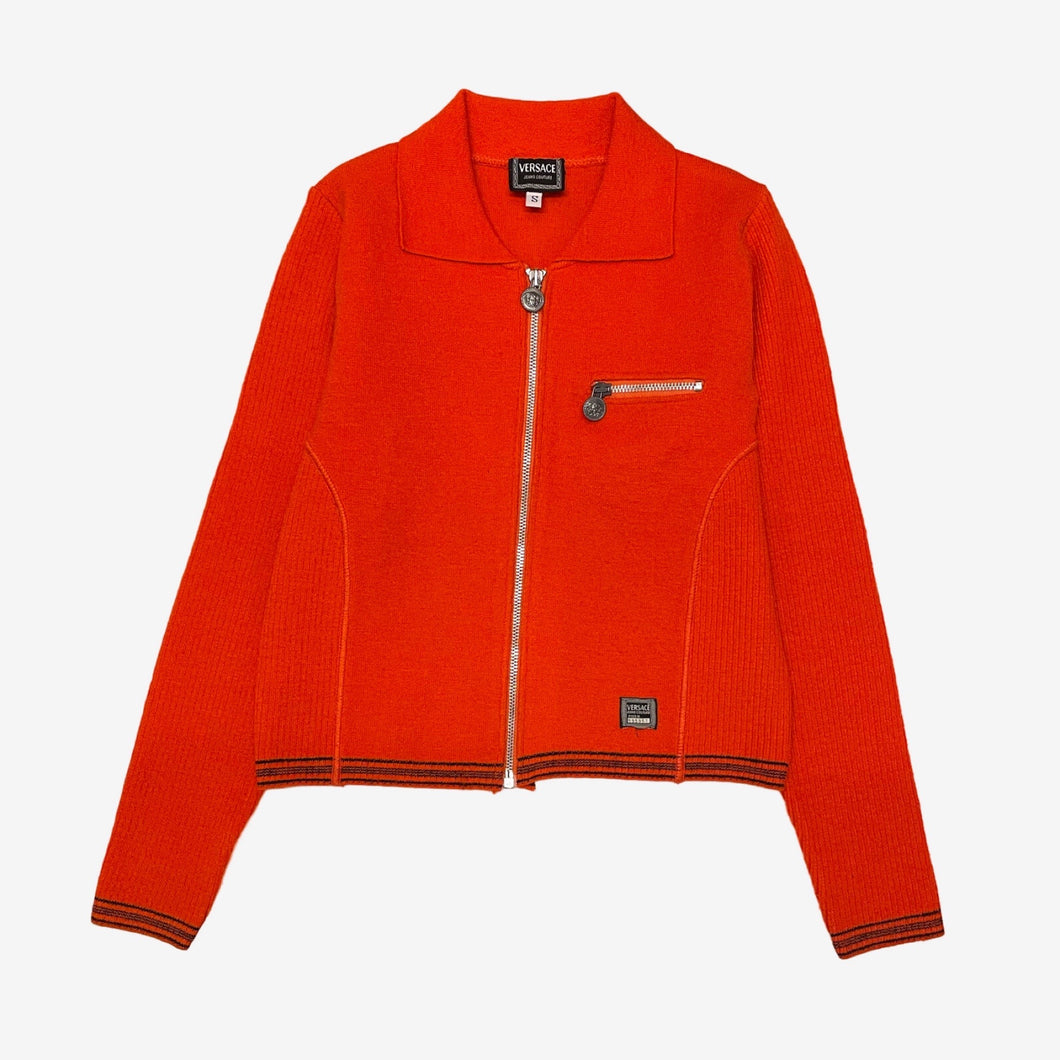 Versace Jeans Couture Orange Cropped Jacket